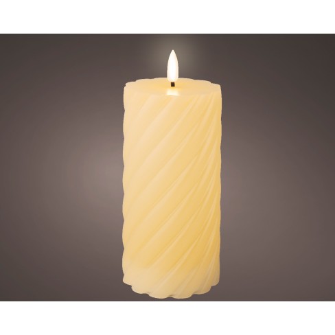 Led свещ 7.5х17.5см Bo Swirl екрю Led свещ 7.5х17.5см Bo Swirl екрю